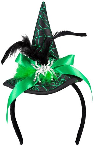 Spindra Heksenhoed Tiara Groen