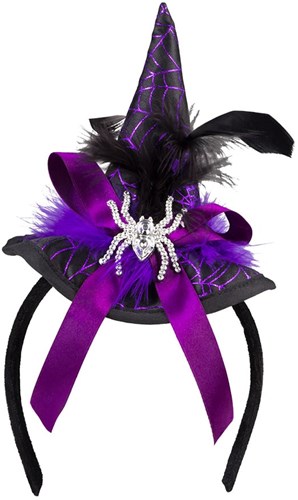 Spindra Heksenhoed Tiara Paars