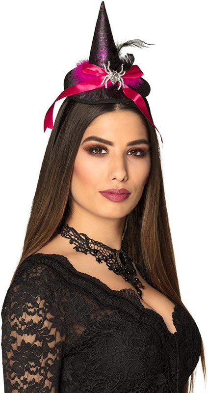 Tiara Heksenhoed Spindra Pink (voorbeeld)
