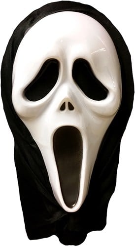 Plastic Masker Scream met Doek