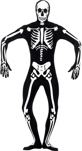 Second Skin Suit Glow in the Dark Skelet