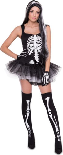 Halloween Skeletten Jurkje met Tutu voor dames