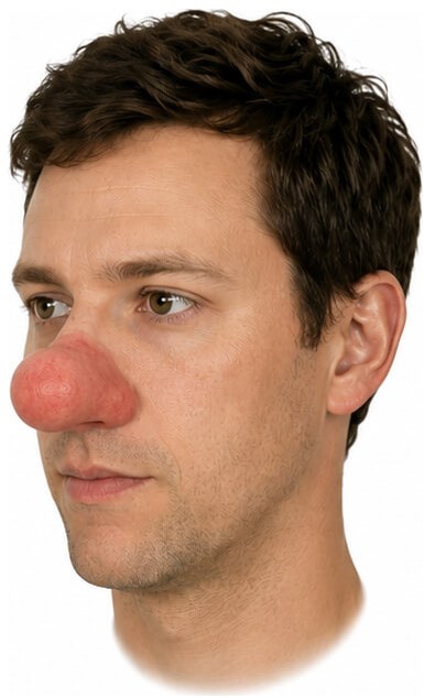 Grimas Latex Clownsneus nr 102 (rechter zijkant)