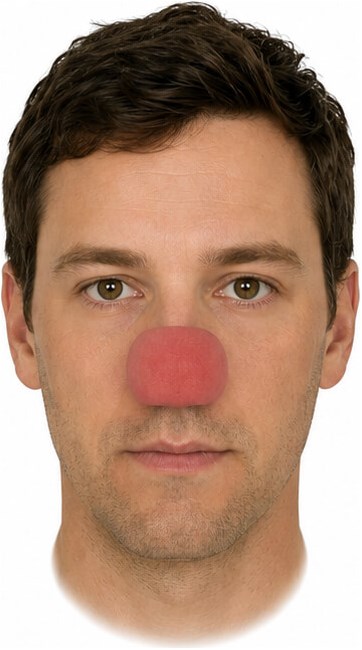 Grimas Clownsneus Vierkant nr 103 (voorbeeld)