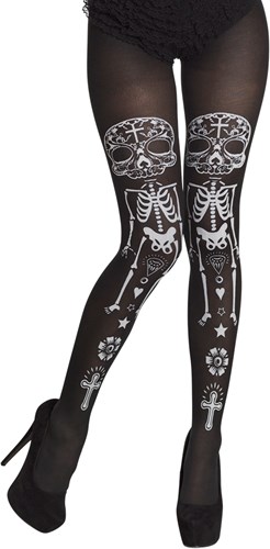 Panty La Calaca - Día de Muertos (zwart)