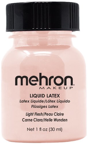 Mehron Liquid Latex - Lichte Huidskleur - 30ml