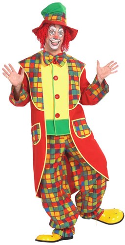 Clownskostuum met hoge hoed