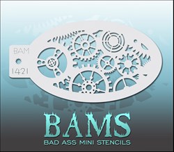 Schmink Stencil Steampunk Tandwielen