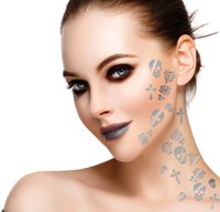 Gothic Zilveren Tattoos - 2 vellen