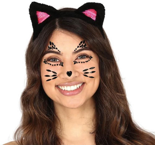 Black Cat Face Jewels