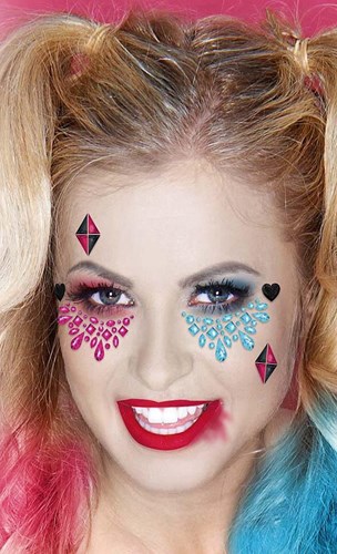 Twisted Harlequin Face Jewels 