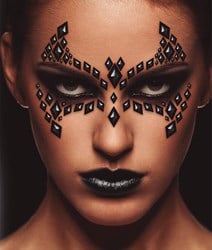 Face Jewels Halloween Vleermuis Bat