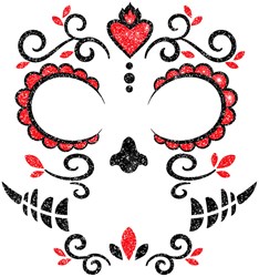 Gezicht Sticker Glitter Catrina - Dia de los Muertos