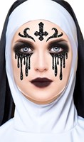 Glitter Gezicht Sticker Halloween Non (voorbeeld)