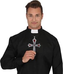 Ketting Gothic Kruis - 21cm