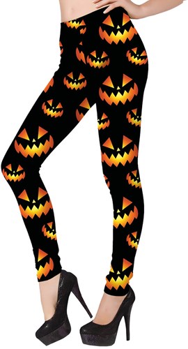 Legging Halloween Pompoenen
