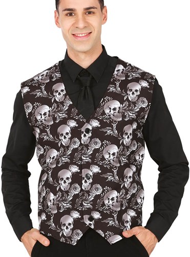 Vest Halloween Doodshoofden - One Size
