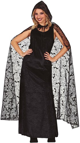 Cape Halloween Vleermuizen met Capuchon 