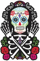 Day Of The Dead Wanddecoratie - 38,1x24,8cm