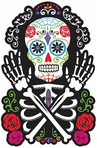 Day Of The Dead Wanddecoratie - 38,1x24,8cm