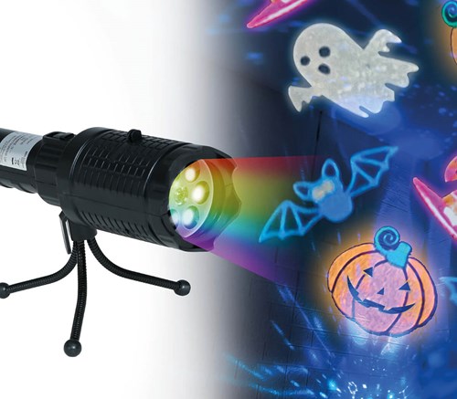 Led Projector Halloween met Driepoot - 22cm