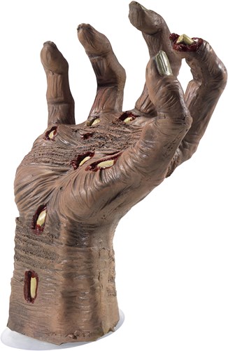 Decoratie Halloween Zombie Hand met Zuignap