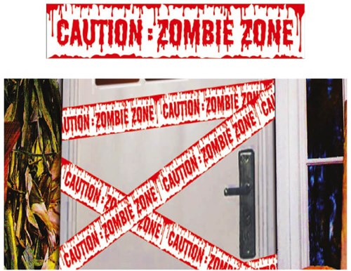 Caution Markeerlint Zombie Zone 6mtr