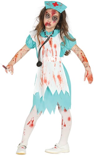 Halloweenkostuum voor Meisjes Zombie Verpleegster