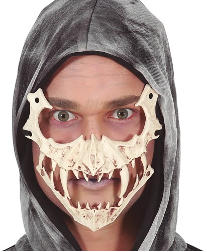 Halfmasker Halloween Skelet Hoektanden