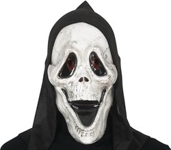 Masker Scream Skull met Kap Plastic