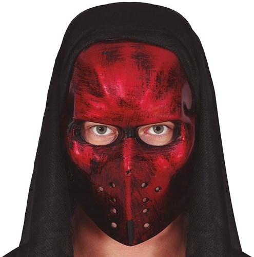 Rood Halloween IJshockey Masker
