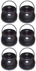 Kleine Heksenketeltjes per 6 (Hoogte 6cm)