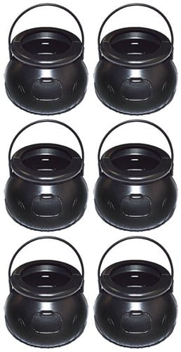 Kleine Heksenketeltjes per 6 (Hoogte 6cm)