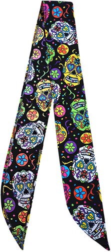 Day of the Dead - Mexican Skulls Zwarte Hoofdband / Sjaal