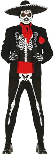 Herenkostuum Mexicaans Skelet - Day of the Dead