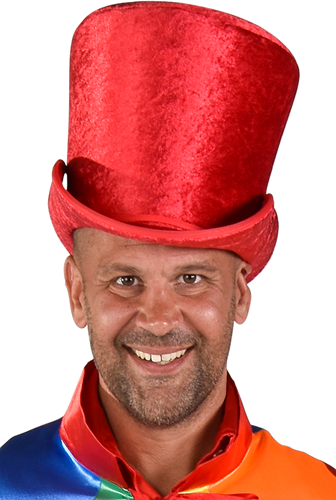 Luxe Hoge Hoed Luxe Rood