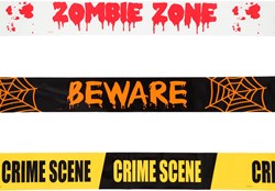 Crime Scene-Beware-Zombie Zone Markeerlinten - 3st