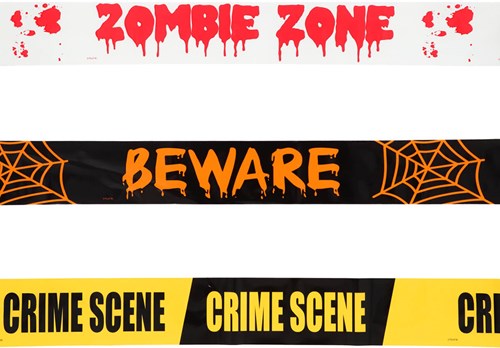 Crime Scene-Beware-Zombie Zone Markeerlinten - 3st