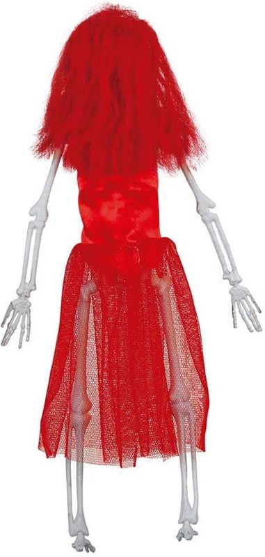 Halloween Hangdeco Bruid Skelet Duivel - 40cm (achterkant)
