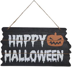 Happy Halloween Bord - 34x19cm