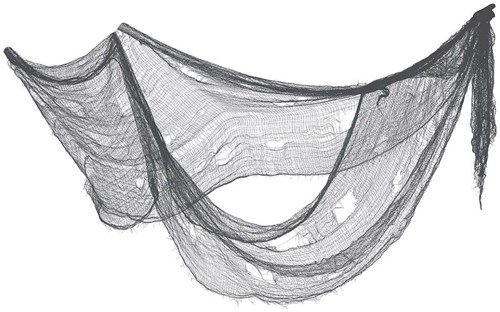 Decoratiedoek Halloween Grijs - 76x228cm