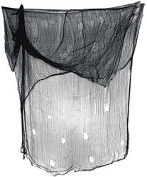 Decoratiedoek Halloween Zwart - 200x500cm