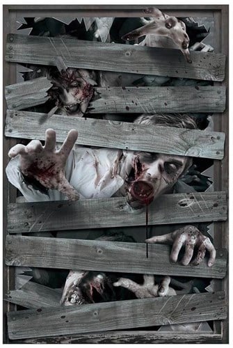Raamdecoratie Halloween Zombies