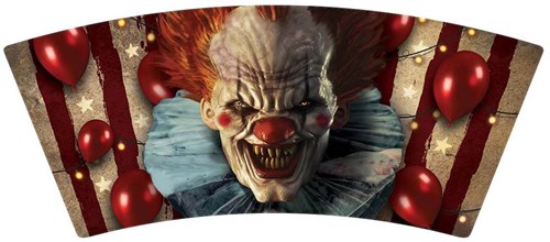 Halloween Shotglaasje Horror Clown - 3st (voorbeeld)