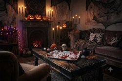 Dienblad Halloween Bloody Hands - 39x24cm