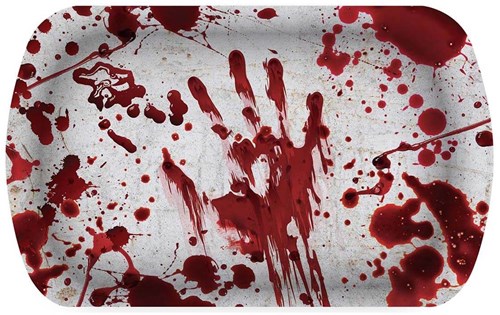 Dienblad Halloween Bloody Hands - 39x24cm