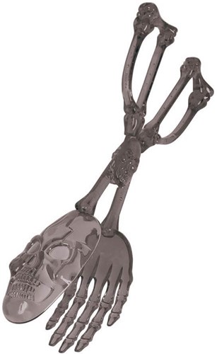  Salade Serveer Tang Halloween Skull 28cm