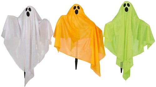 Halloween Deco Spookjes met Pin 3st - 90x70cm