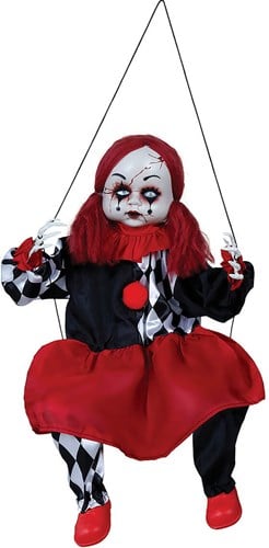 Hangdeco Halloween Clown Op Schommel - 80cm