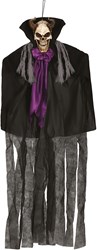 Hangdeco Halloween Skelet Met Hoorns - 150cm